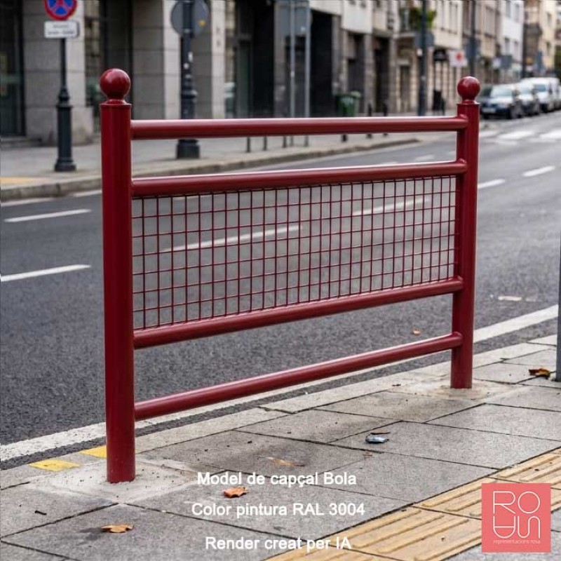 Barana urbana model Línea enreixada | Seguretat de vianants